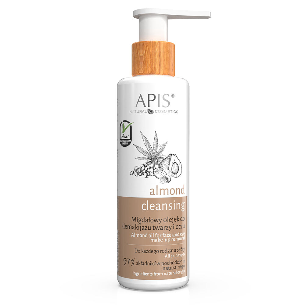 Front view of Apis Almond Cleansing Makeup Remover 150ml