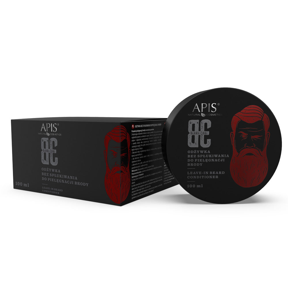 APIS beard care product packaging on a white background