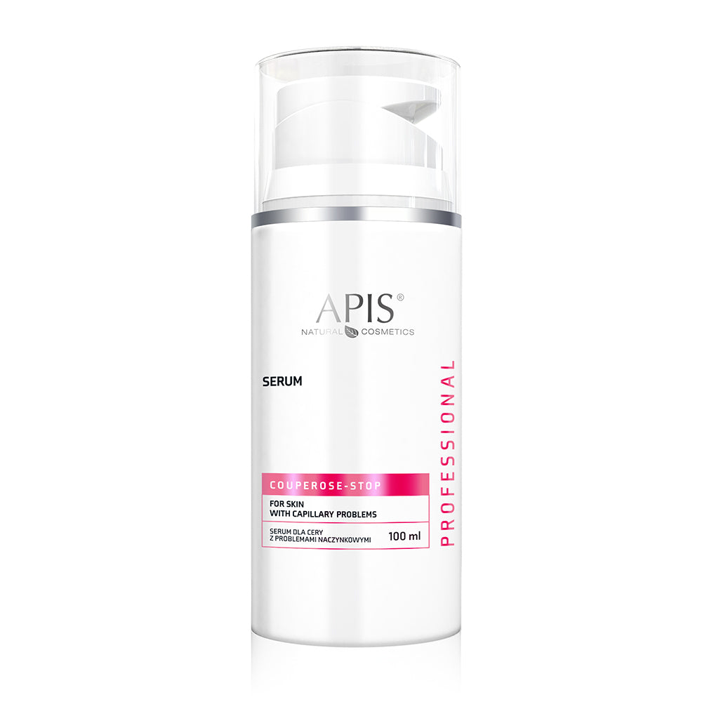 Apis Natural Cosmetics serum bottle on a white background