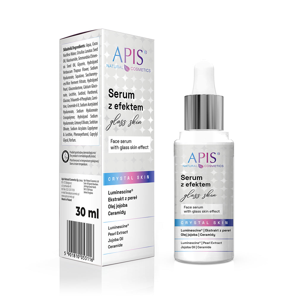 APIS serum bottle and packaging on a white background