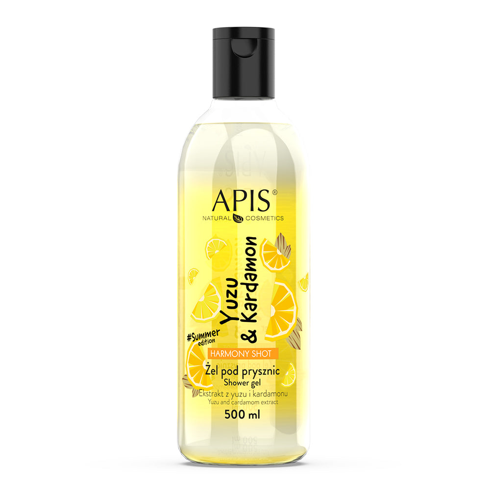 Shower gel bottle with &