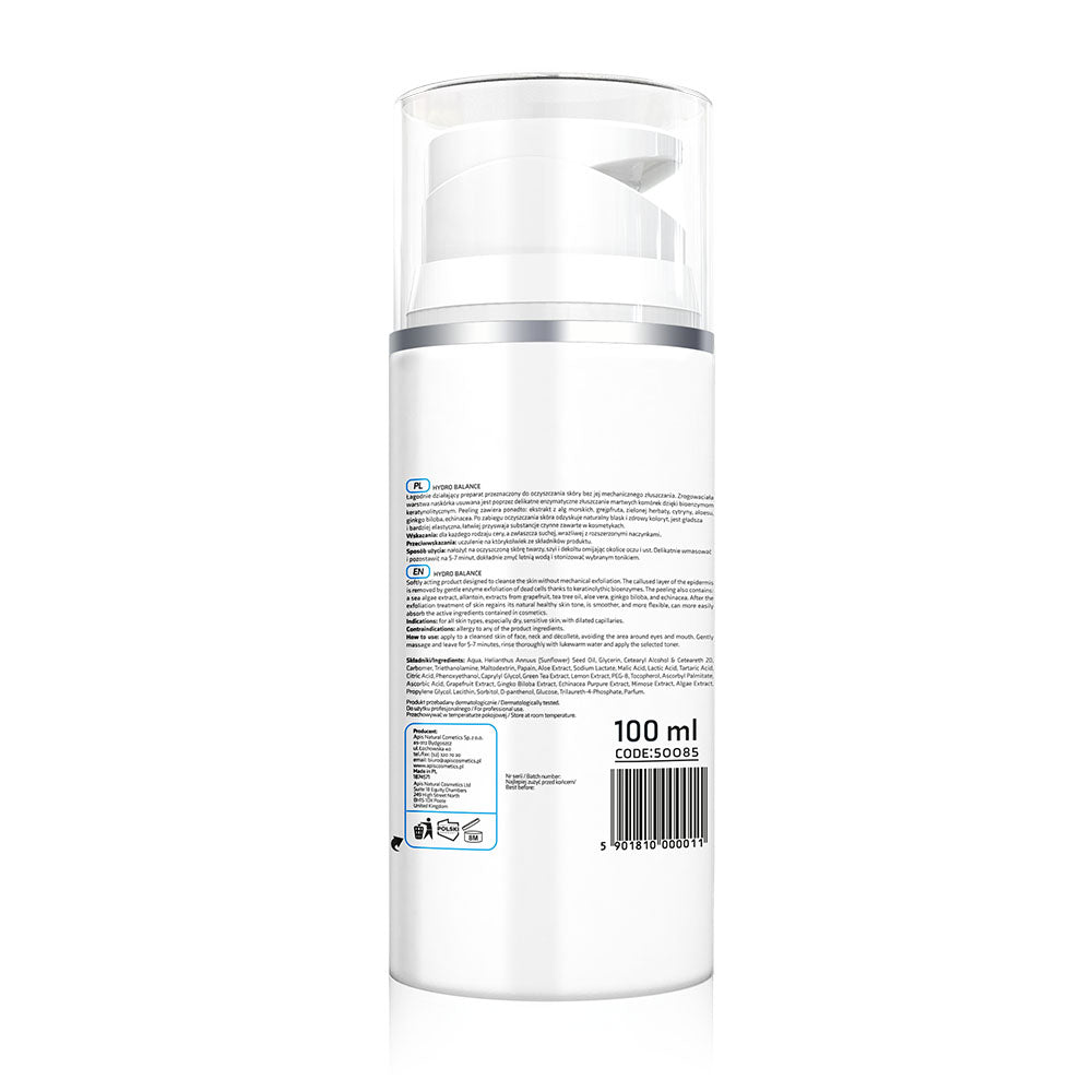 Back view of Apis Hydro Balance Enzymatic Face Peeling 100ml