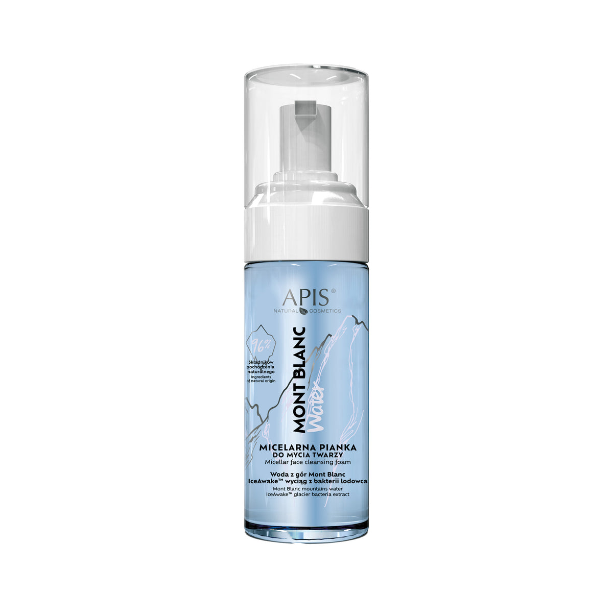Skincare bottle with &