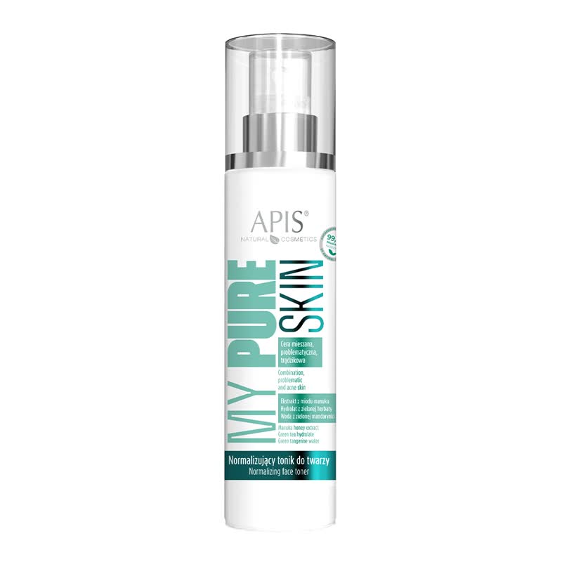 Skincare bottle labeled &