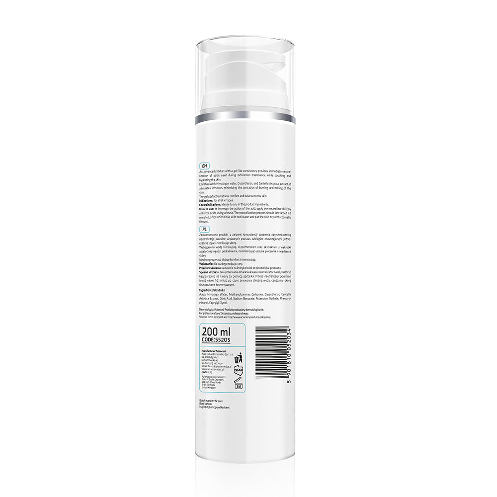 White bottle with a label on a white background