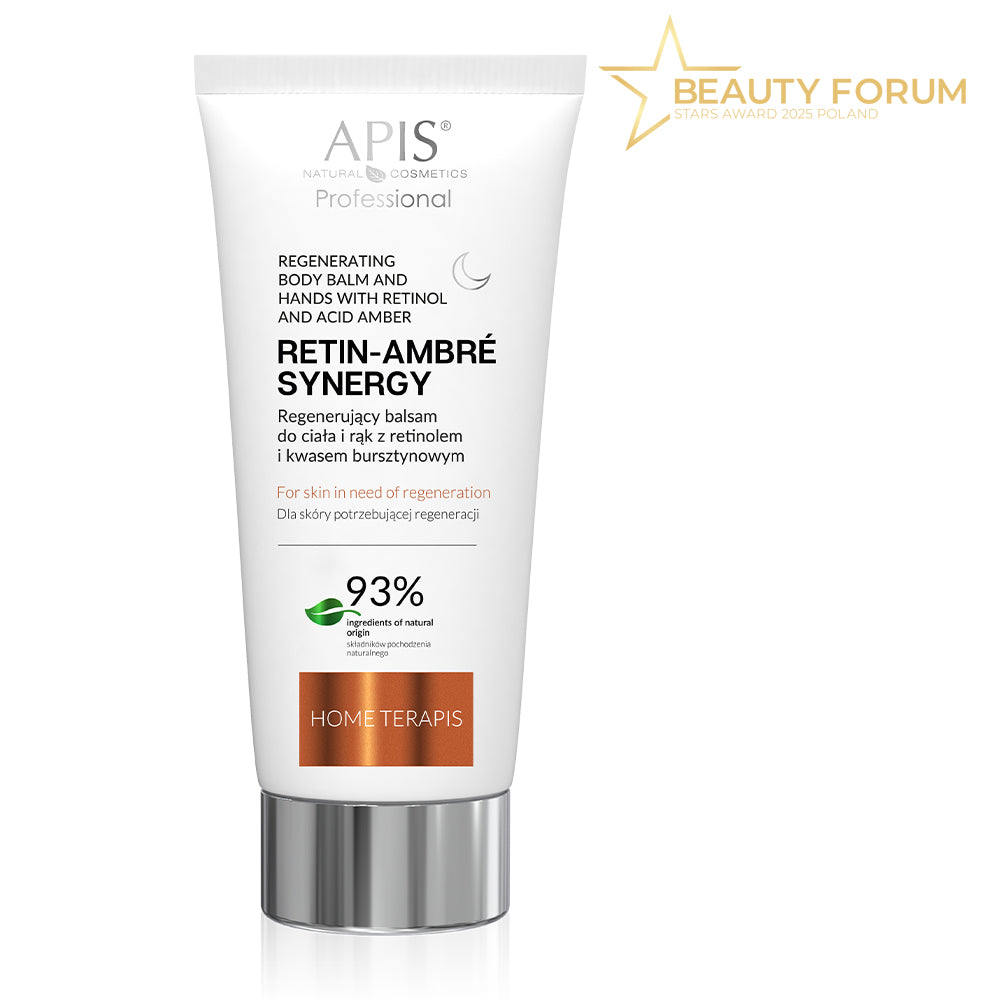 Front view of Apis Retin-Ambre Regenerating Body and Hand Balm 200ml