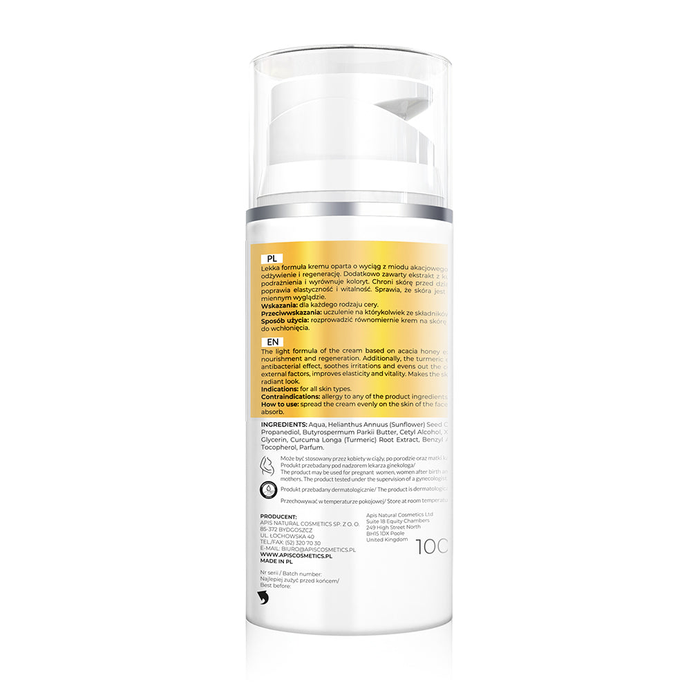 Back view of Apis Richness of Honey Moisturising Cream 100ml