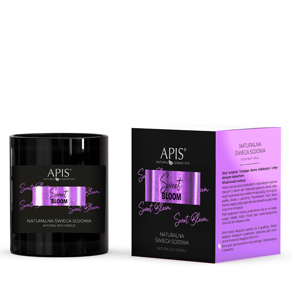 Apis Sweet Bloom Natural Soy Candle with Floral Fragrance | 220ml