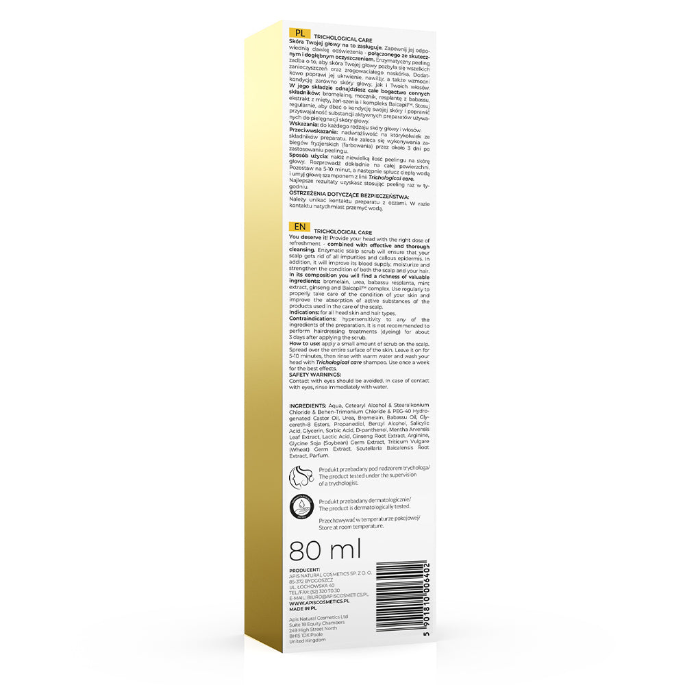Back view of Apis Trichological Care Scalp Peeling 80ml
