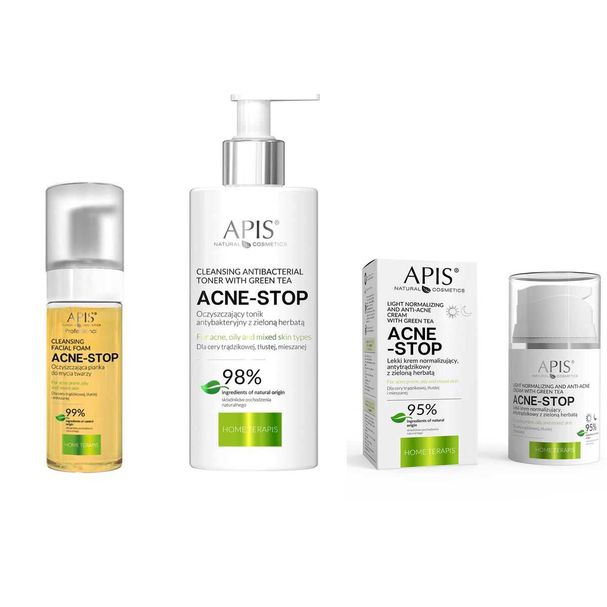 Apis Acne-Stop Clear Skin Routine bundle products