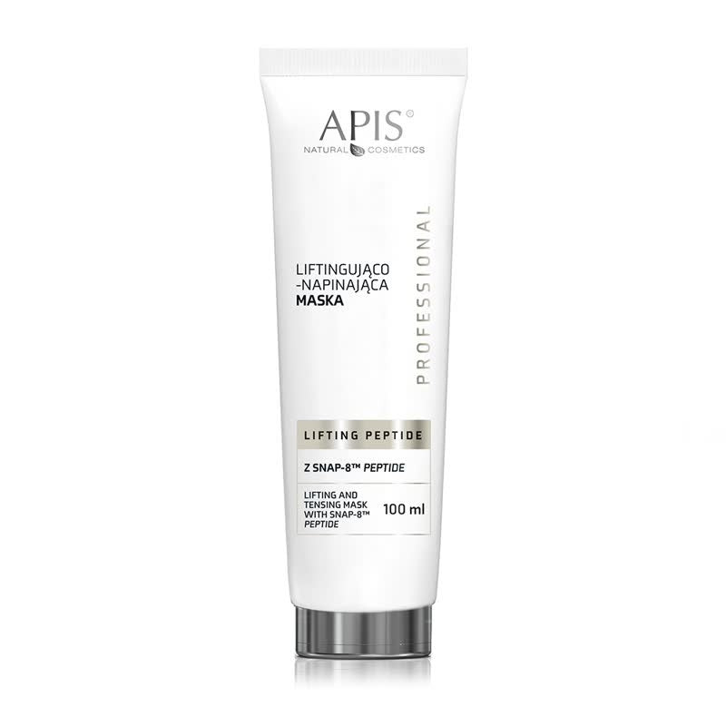 Front view of Apis Lifting Peptide tightening mask with SNAP-8 peptide 100 ml