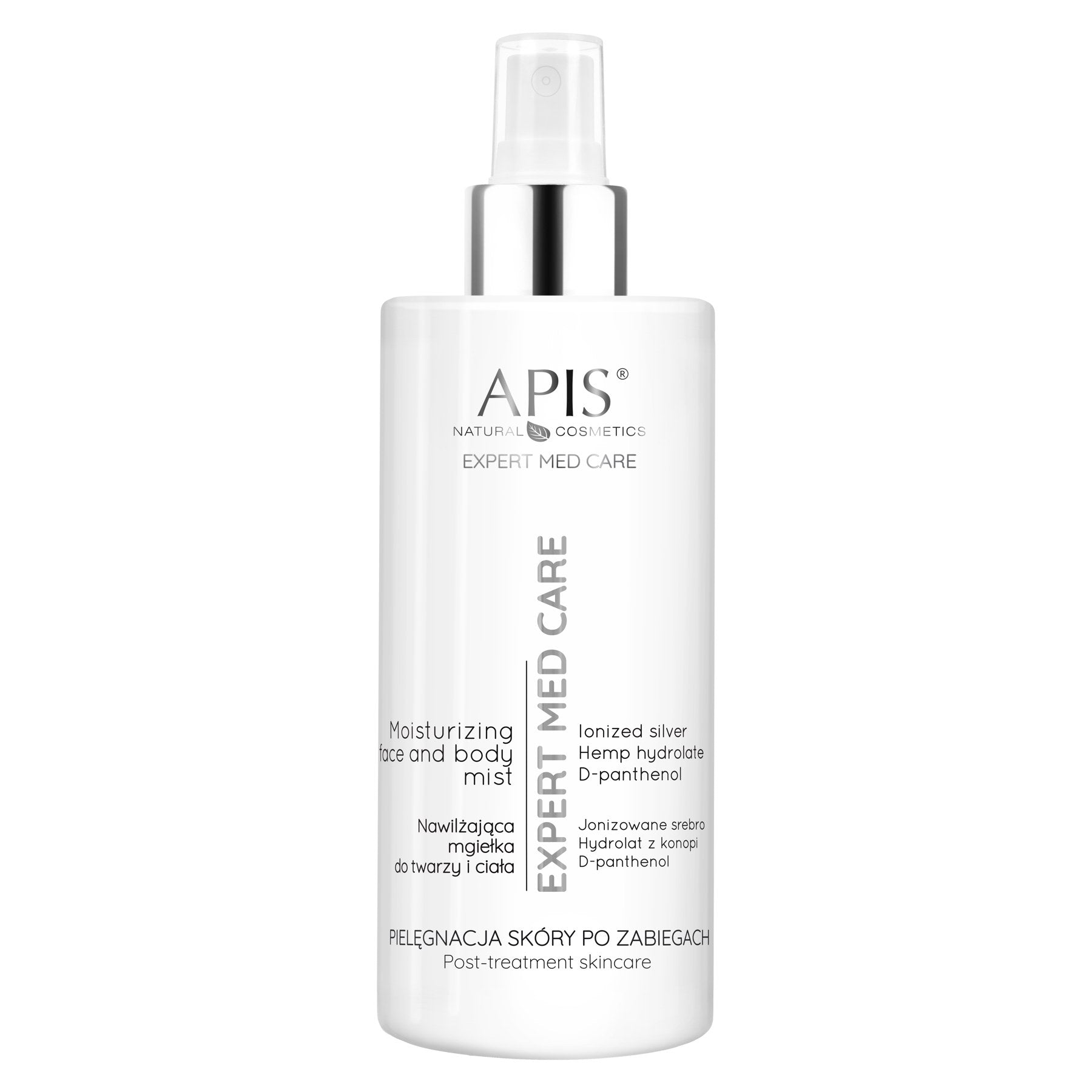 Front view of Expert Med Care face and body mist 300 ml