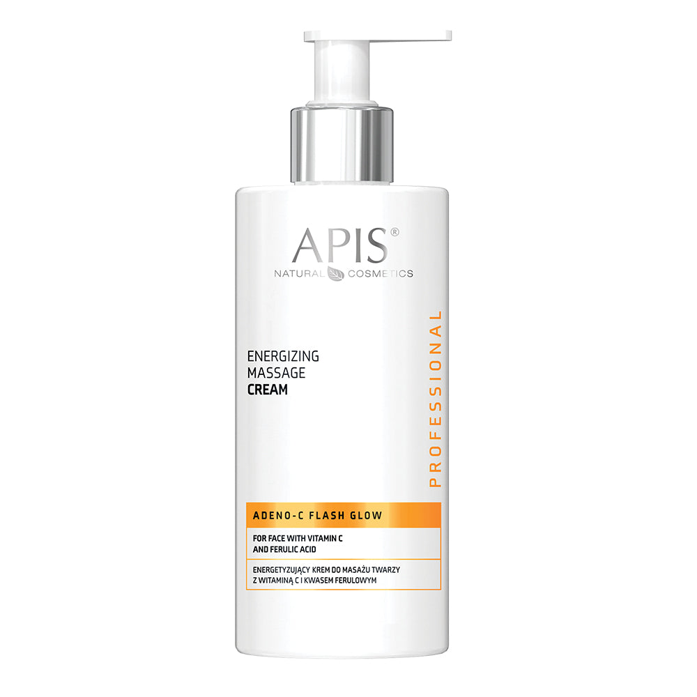 Apis Natural Cosmetics Energizing Massage Cream bottle on a white background