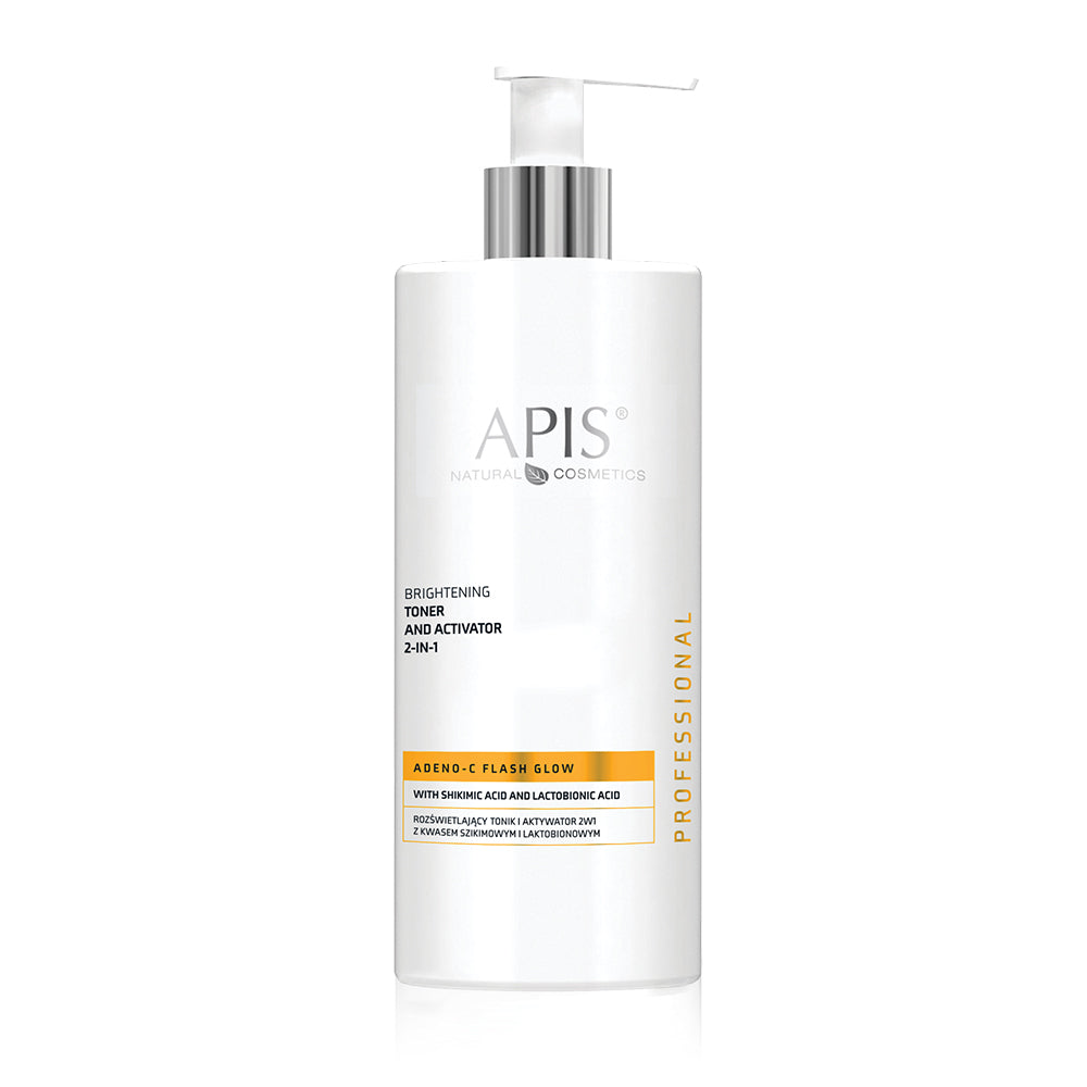 Apis Natural Cosmetics skincare bottle on a white background
