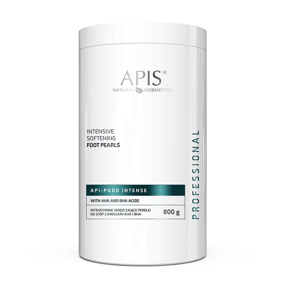 Apis Natural Cosmetics Intensive Softening Foot Pearls container on a white background