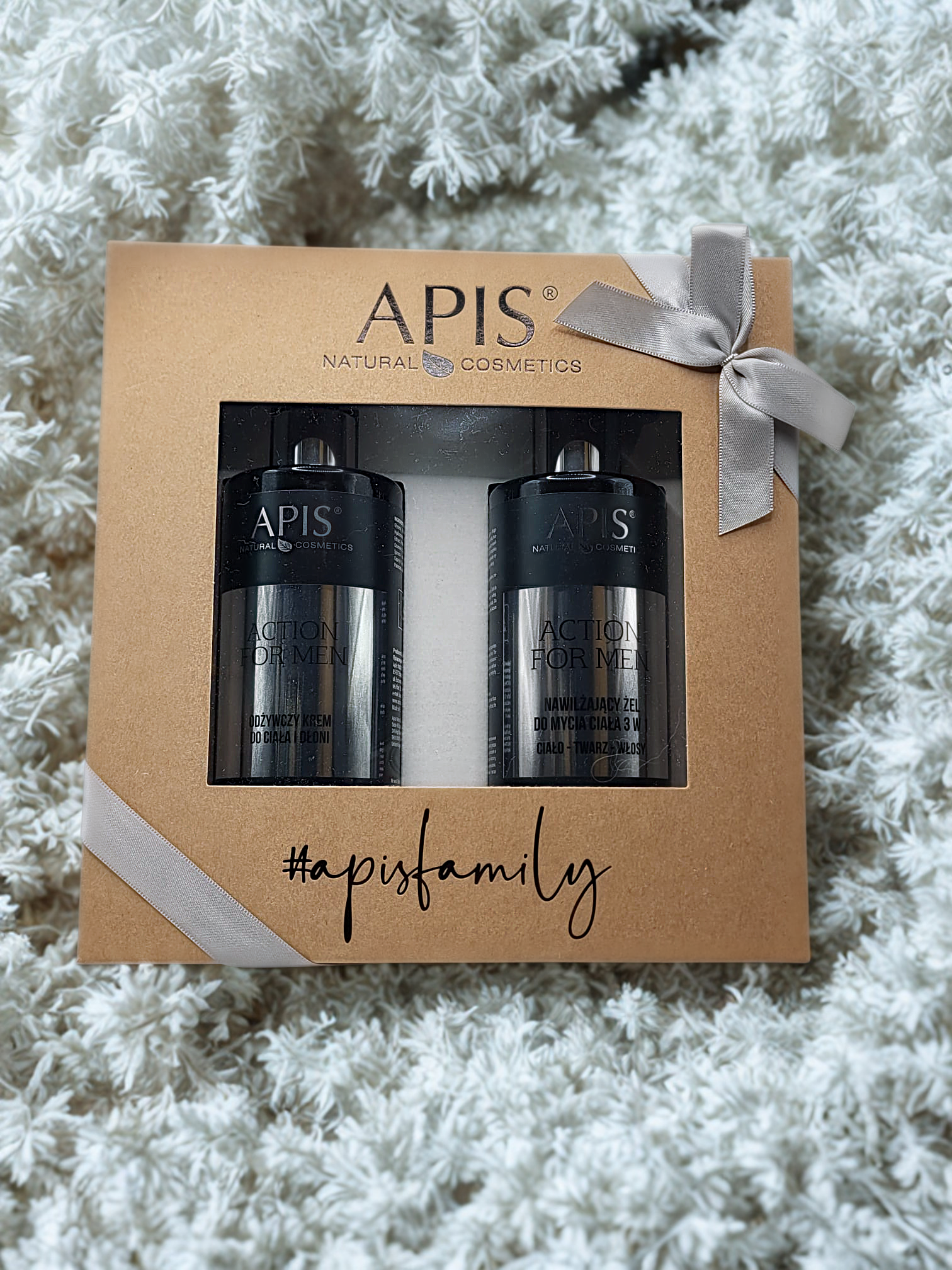 Apis Action for Men Christmas Set | 3-in-1 Gel 300 ml &amp; Moisturising Cream 300 ml