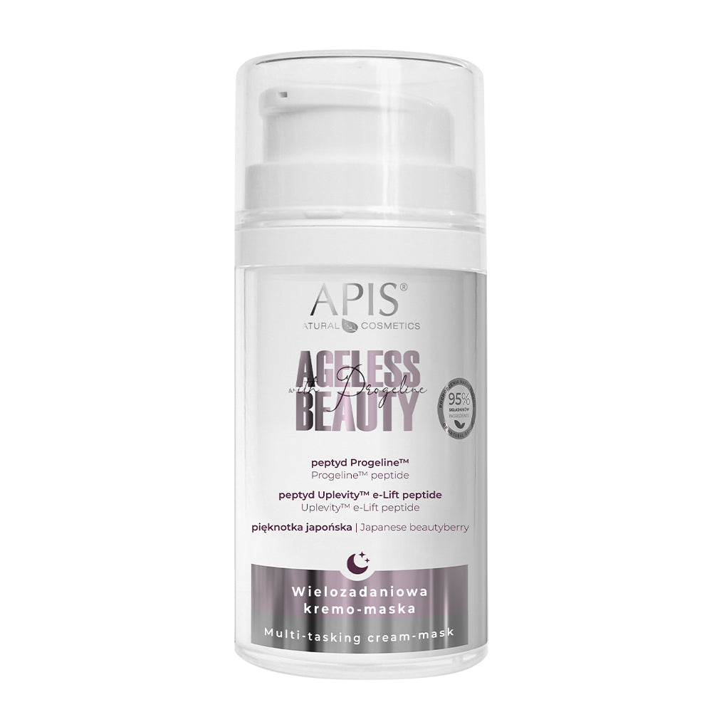 Apis Natural Cosmetics Ageless Beauty cream bottle on a white background
