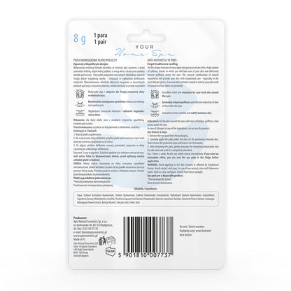 Apis Anti‑Swelling Eye Patches – Hydrating &amp; Depuffing | 1 Pair