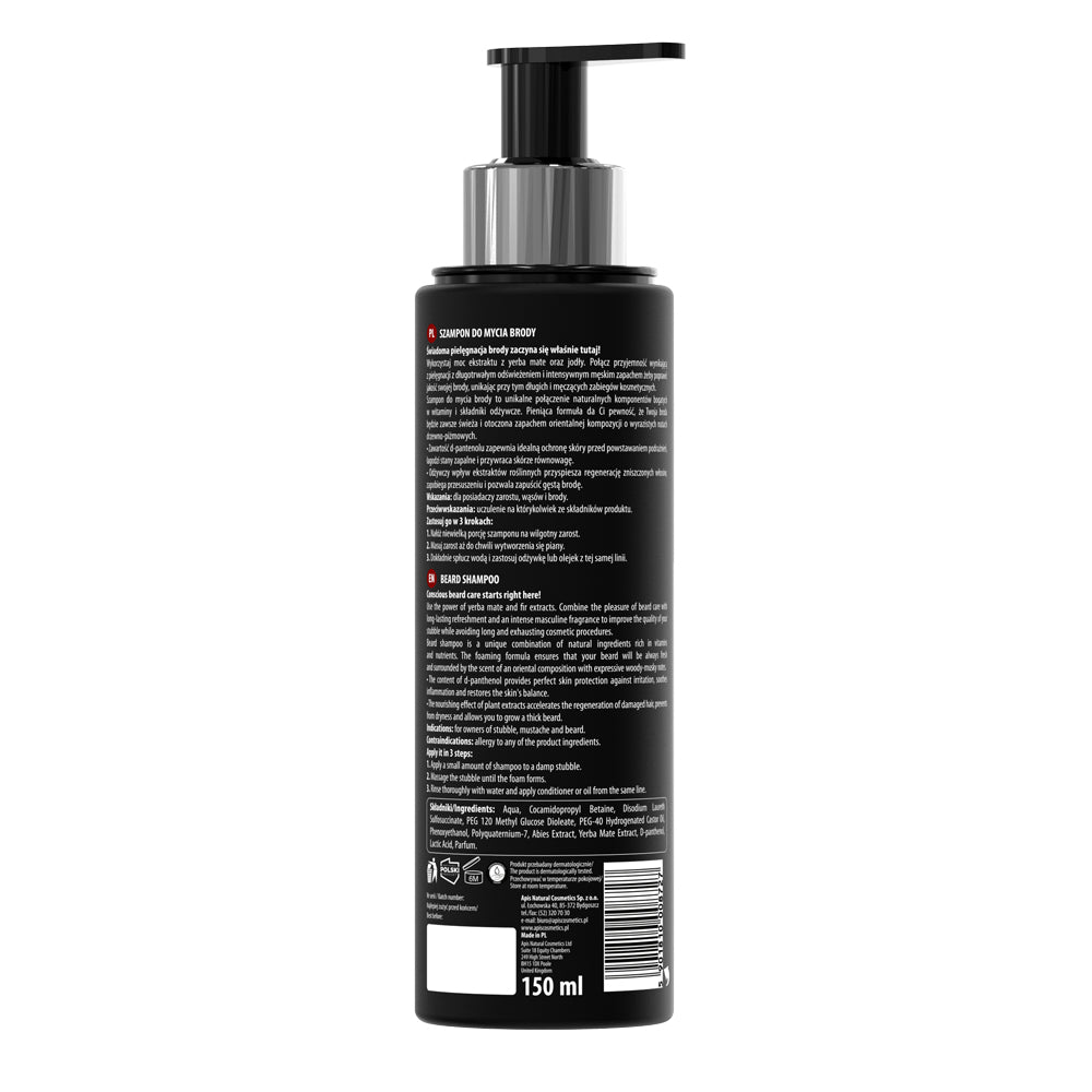 Apis Beard Care Beard Shampoo  – Cleansing &amp; Nourishing | 150 ml
