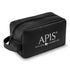 Black toiletry bag with &
