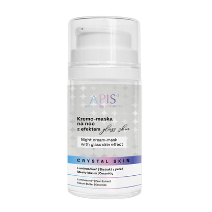 Apis Crystal Skin Night Cream-Mask with Glass Skin Effect | 50ml