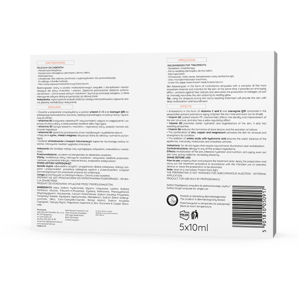 Apis EXPERT MED Multivitamin Ampoules – Intensive Skin Nourishment | 5 x 10ml