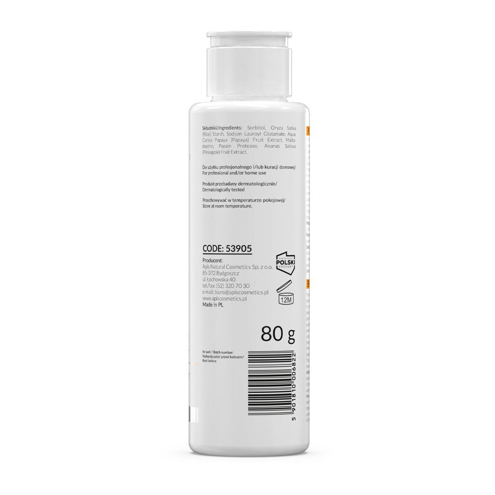 White bottle with label on a white background