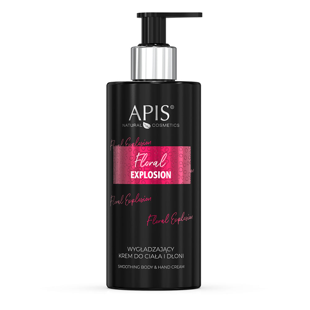 Front view of Apis Floral Explosion Body and Hand Cream 300ml
