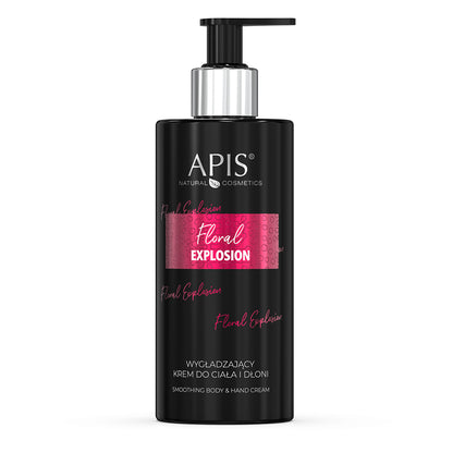Front view of Apis Floral Explosion Body and Hand Cream 300ml