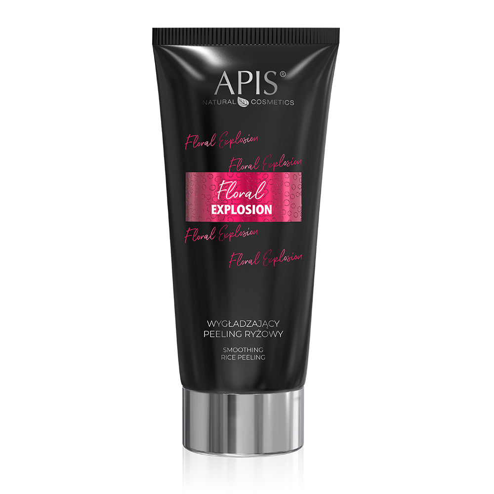 Front view of Apis Floral Explosion Rice Body Scrub 200ml