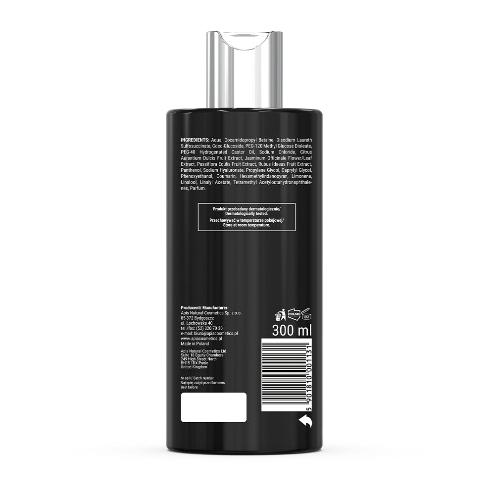 Back view of Apis Floral Explosion Smoothing Shower Gel 300ml