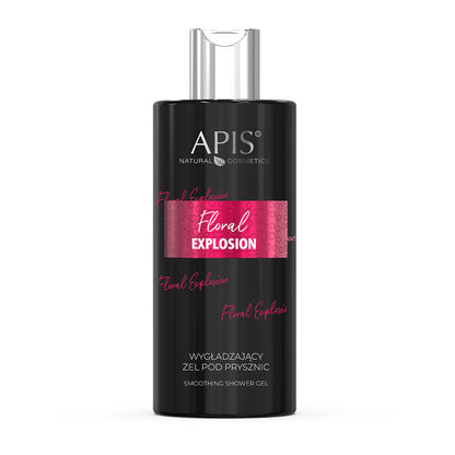 Front view of Apis Floral Explosion Smoothing Shower Gel 300ml