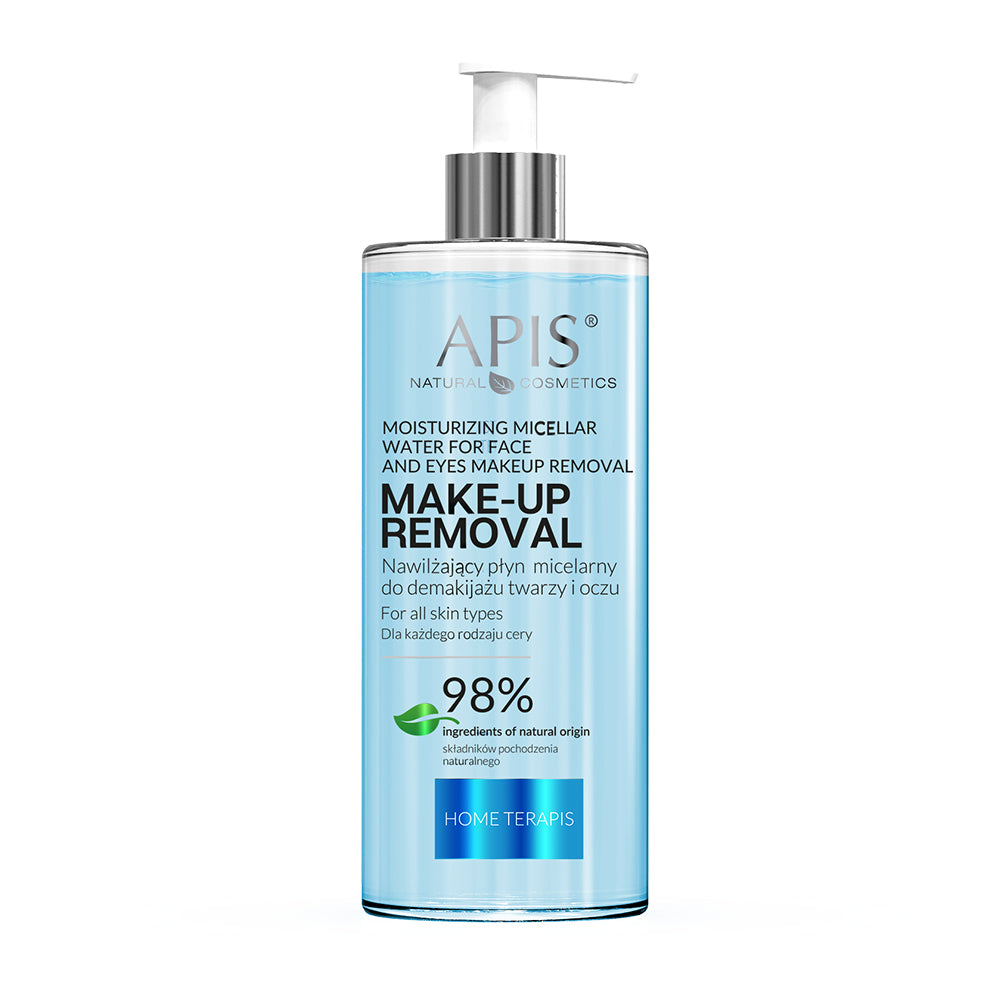Front view of Apis Moisturising Micellar Water for Face and Eyes 500ml