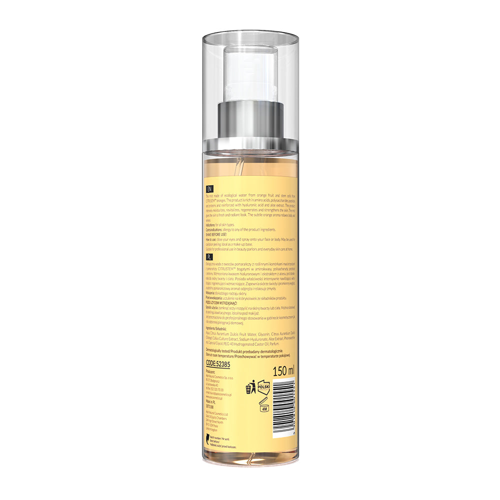 Back view of Apis Orange Fruit Mist 150ml bottle