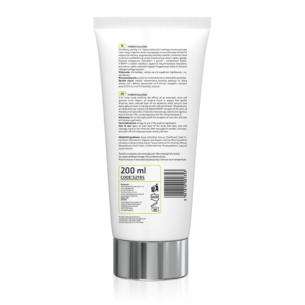 Back view of Apis Hydro Evolution Pear Face Peeling 200ml