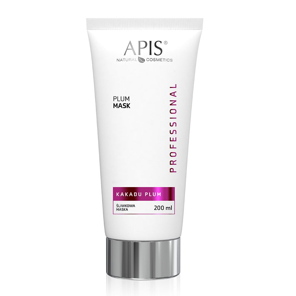 Tube of Apis Natural Cosmetics Plum Mask on a white background