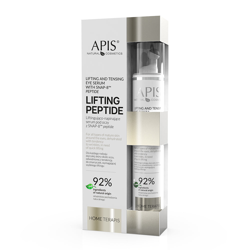  apis lifting peptide eye serum with packaging on a white background