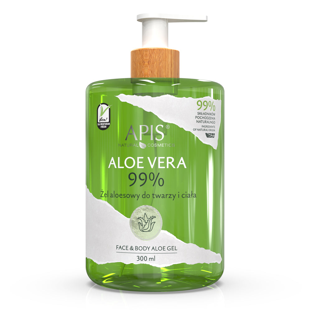 Apis Natural Aloe Vera 99% Soothing Face &amp; Body Gel | 300 ml