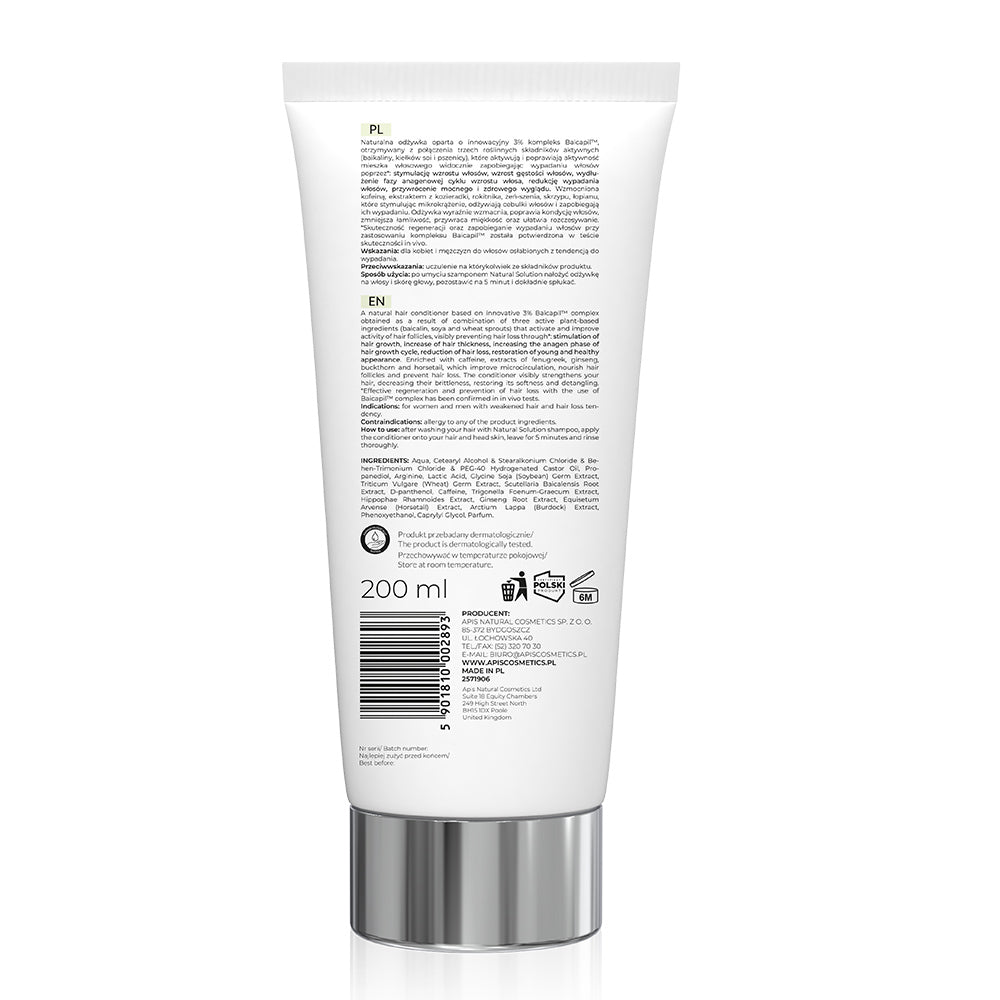 White tube with text and branding on a white background