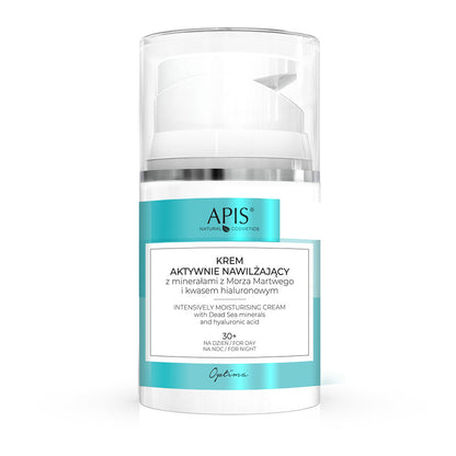 Apis Optima Active Moisturising Cream with Dead Sea Minerals &amp; Hyaluronic Acid 30+ | 50 ml