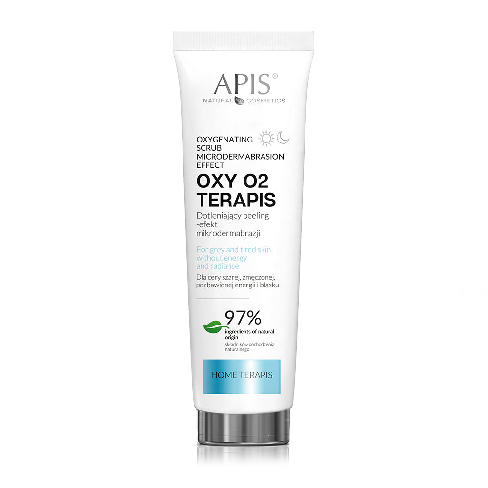 Tube of APIS OXY O2 TERAPIS skincare product on a white background