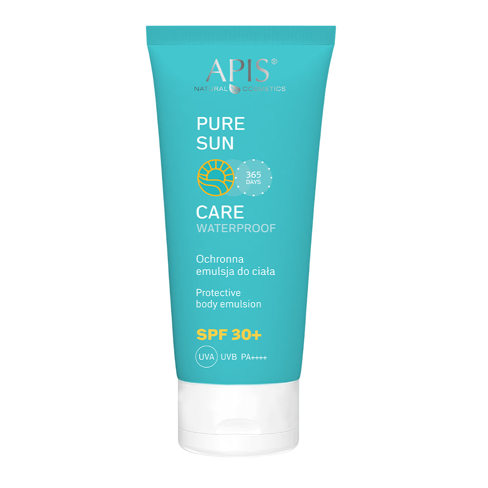 Front view of Apis Pure Sun Care Body Emulsion SPF 30 200ml