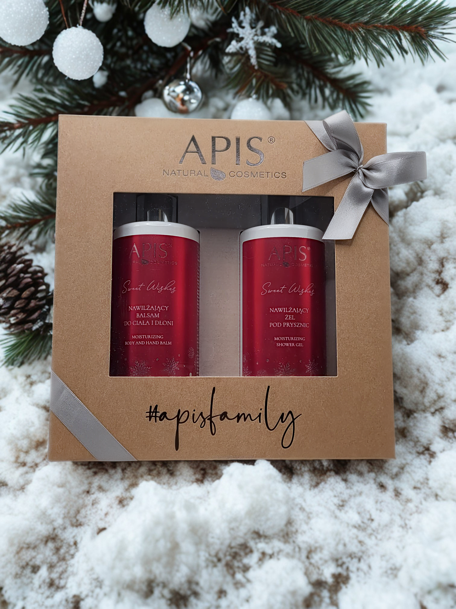 Apis Sweet Wishes Christmas Set | Moisturising Balm 300 ml &amp; Shower Gel 300 ml