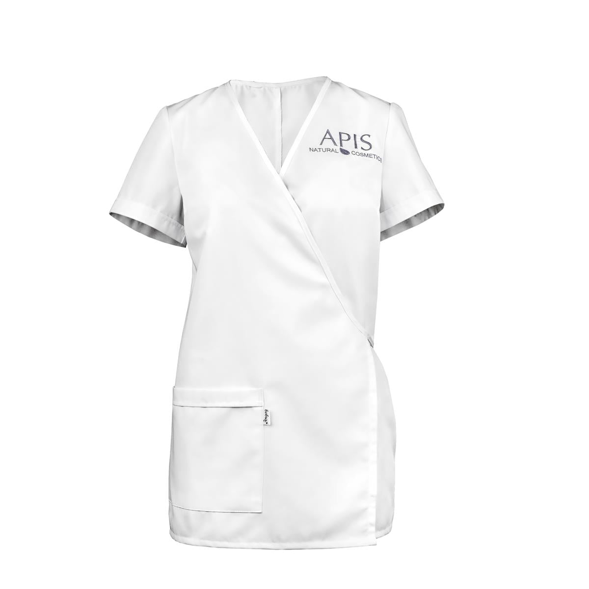 White scrub top with &