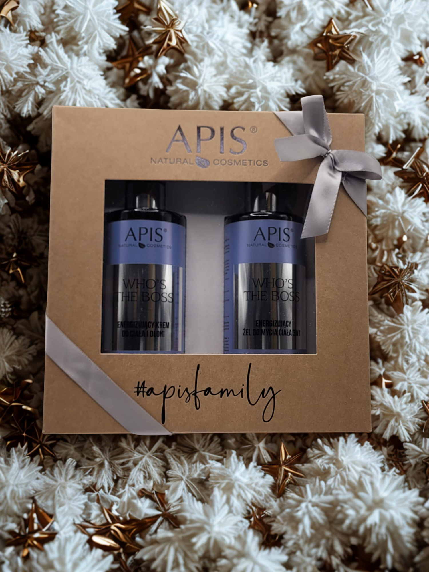 Apis Who’s The Boss Christmas Set | 3-in-1 Gel 300 ml &amp; Moisturising Cream 300 ml