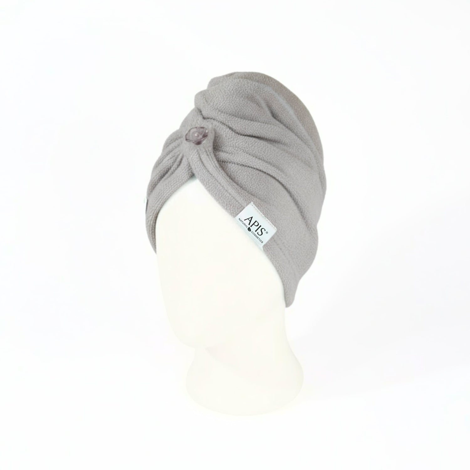 Apis Grey Hair Turban Towel | Quick Drying Microfibre Wrap