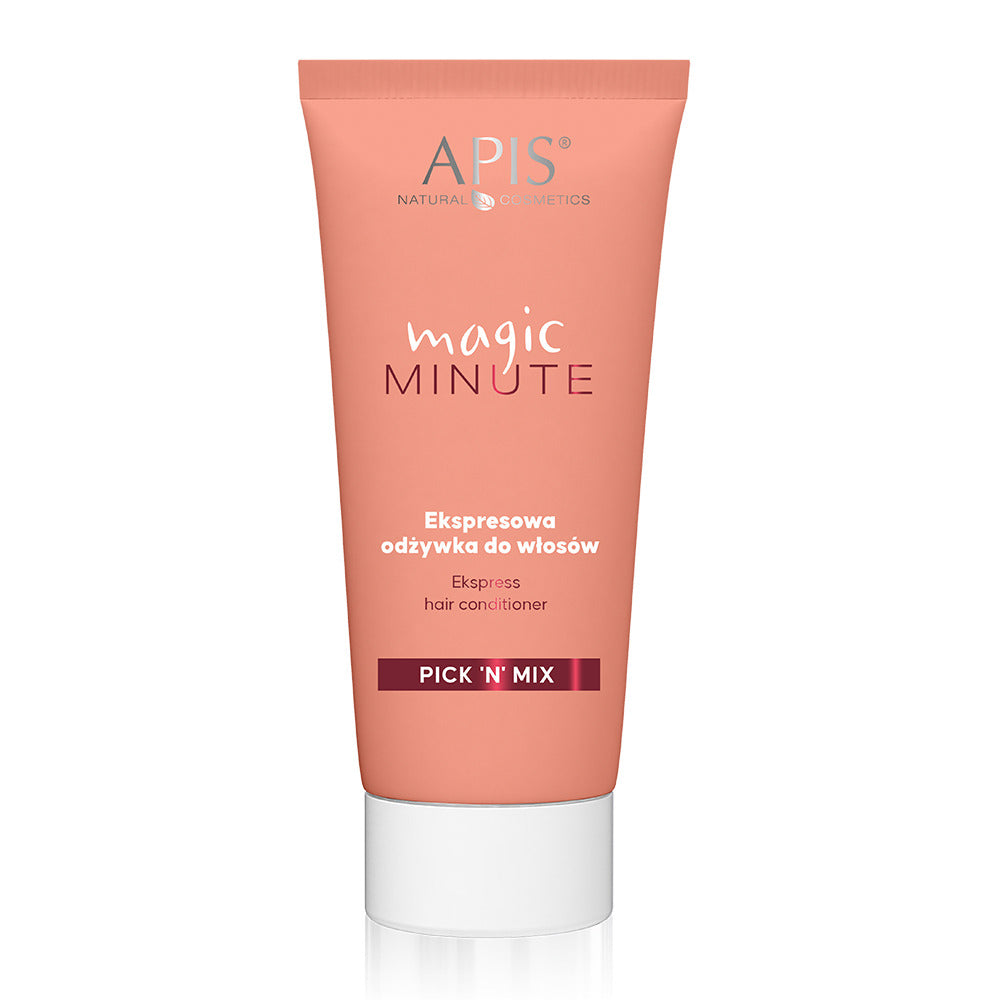 Tube of Apis Natural Cosmetics magic Minute hair conditioner on a white background