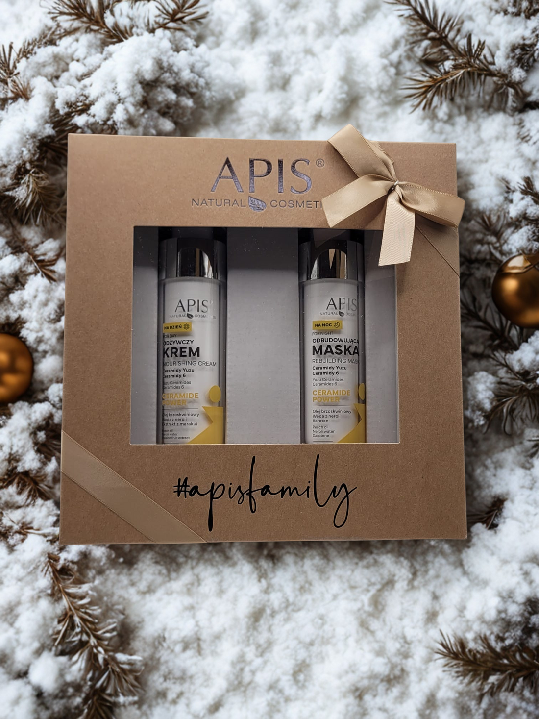 Apis Ceramide Power Christmas Set | Nourishing Day Cream 50 ml &amp; Night Mask 50 ml