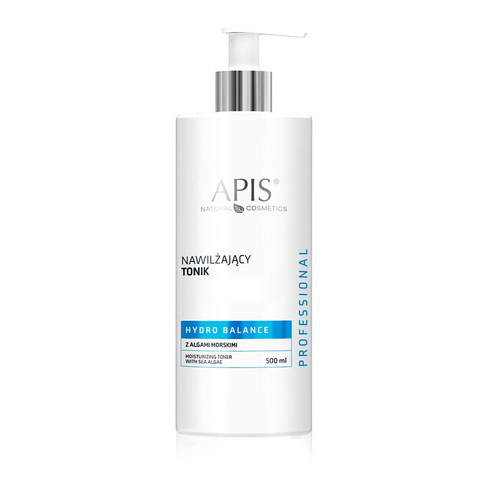 Apis Hydro Balance moisturising toner with marine algae on a white background