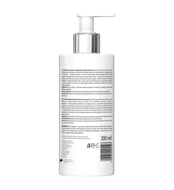 Apis PDRN Ocean Lift Micellar Cleansing Gel 300 ml, back label showing product information